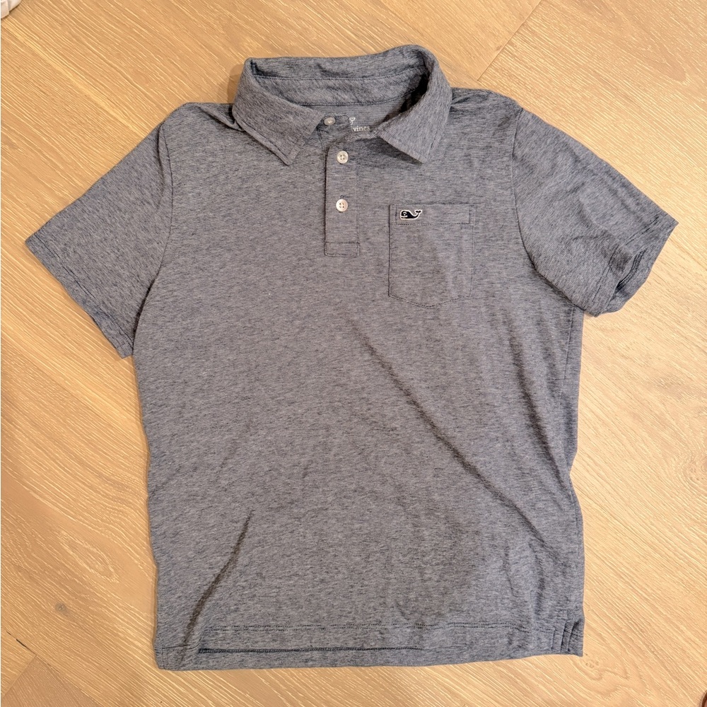 Vineyard Vines BOYS blue edgartown polo size M (12-14)